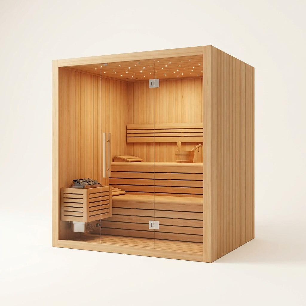 Solstice Elite Horizon Indoor Sauna — Studio Shot