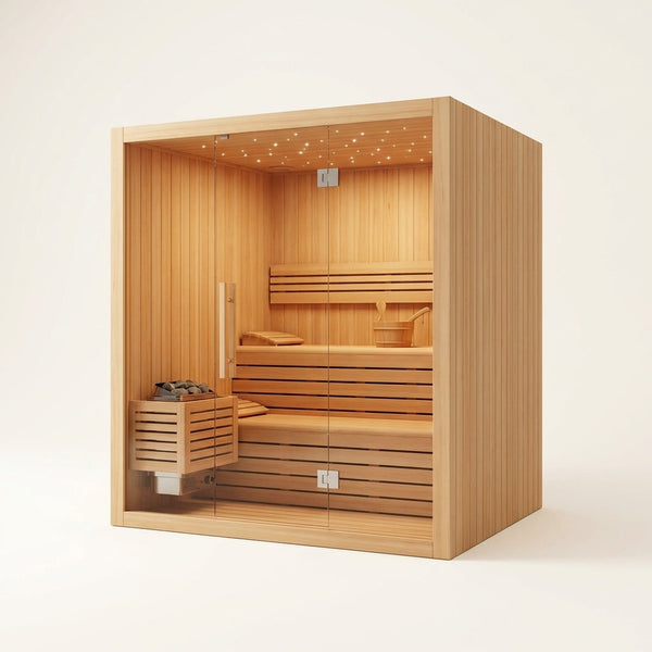 Solstice Elite Horizon Indoor Sauna — Studio Shot